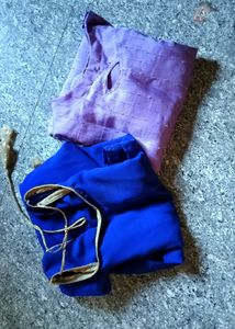 🎀Purple & Blue Ethnic kurti Set