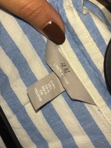 Blue Striped Button-Up Shirt