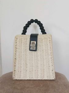 Woven Square Handbag