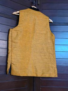 Men's Stylish Yellow Nehru Jacket