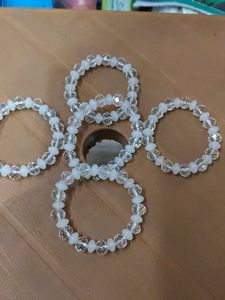 Elegant Crystal Beaded Bracelets Set