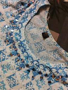 Azure Block-Print Artisan Suit Set