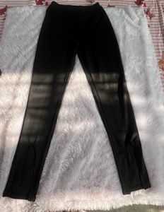 Black Split Hem Leggings