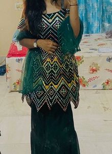 Embellished Kurta Set with Dupatta