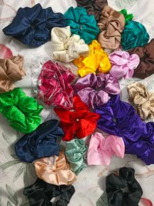 Satin Scrunchies - Assorted Colors