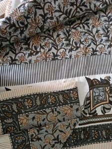 double bed pure cotton beautiful jaipuri bedsheet
