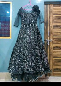 Sparkling Sequin Ethnic Gown