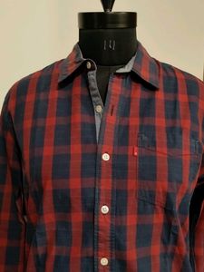 Levi's Red &amp; Navy Checkered Shirt