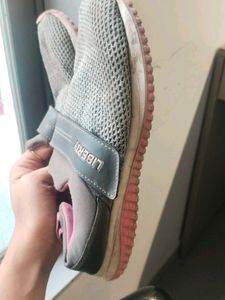 Liberty Grey Pink Mesh Sneakers