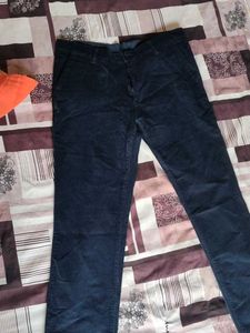 Men's Dark Blue Corduroy Pants