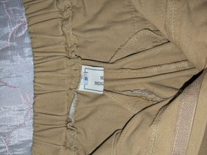 Khaki Pleated Shorts
