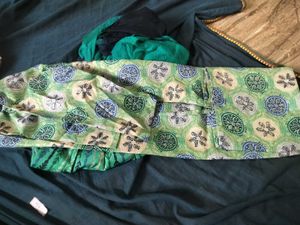 Green Printed Kurta Set with Dupatta