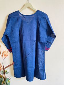 Embroidered Blue Kurti