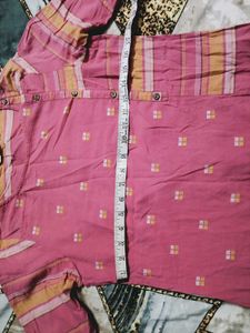 Pink Printed Kurta