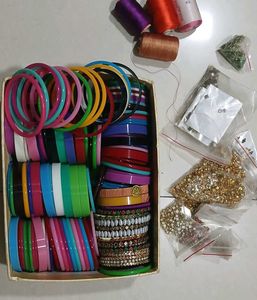 Silk thread bangles DIY kit