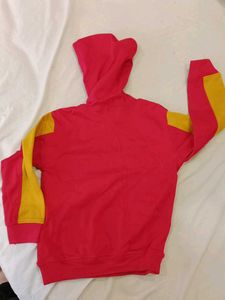 Boys Red Hoodie with Gun Graphic