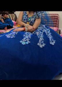 Stunning Blue Floral Ethnic Gown
