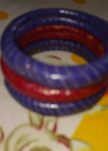 Set of 3 Colorful Jaipur Bangles