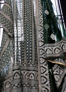 Heavily Embroidered Machine Chickenkari Dress