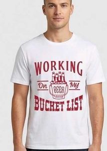 Men's "Working On My Beer Bucket List" T-Shirt