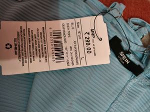 Stylish Light Blue Crop Top