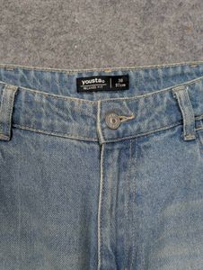 Yousta Light Wash Denim Relaxed Fit Jeans