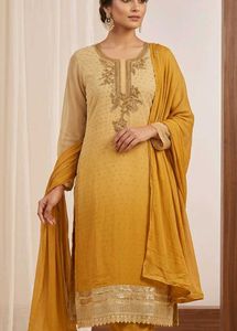 Elegant golden Kurta Set