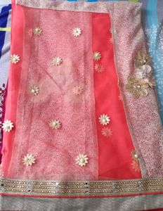 Beautiful Red Color Heavy Saree
