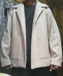 Cream Oversized Blazer