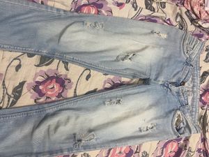 Ribbed Denim Jeans Sky Blue Colour Only@rs 350