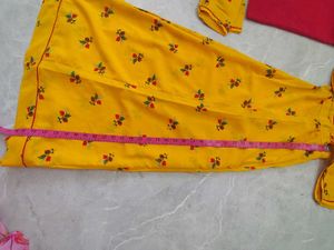 yellow rajasthani suit