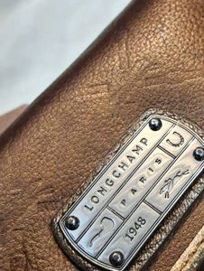 Longchamp Paris Brown Leather Wallet