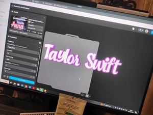 taylor swift and TXT  logos