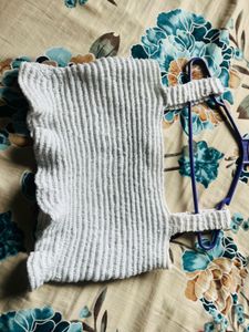 Crocheted White Tank Top
