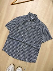 Men's Short Sleeve Gingham Shirt