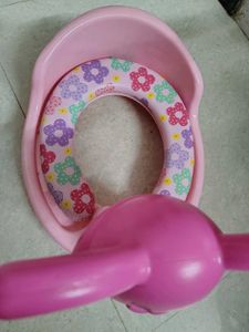 Pink Floral Potty Training Seat