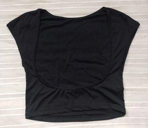 Black Open Back Top