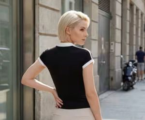 Classic Black &amp; White Polo Top