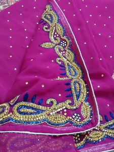 Stone Work Saree