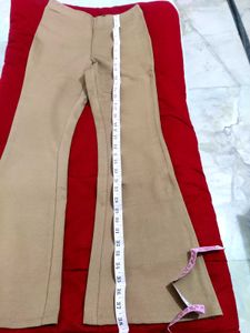 Flared Tan Pants
