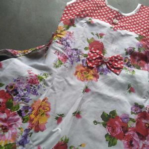Combo Set Girls Western Dress