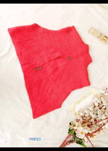 Chic Sleeveless Mock Neck Textured Top