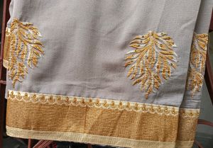 New Beautiful Saree With Stone Work 🤍🤍