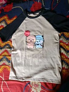 COMBO OF 2 Cute Graphic T-Shirts Set