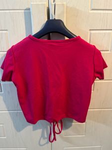 Chic Ruched V-Neck Crop Top