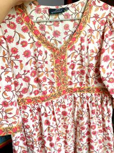 Women's Floral Print Cotton dress