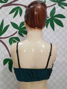 )300)Teal Lace Trim Cami Top