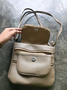 multi -zip crossbody sling bag with flap