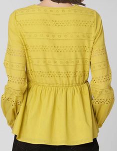 Vero Moda - Schiffli Embroidered Peplum Top