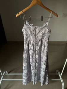 Lilac Lace Spaghetti Strap Maxi Dress